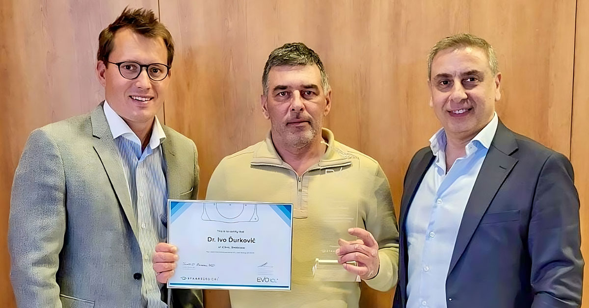 Successo mondiale per iClinic e il Dott. Ivo Ďurkovič, MPH: Il maggior numero di impianti di lenti EVO ICL al mondo